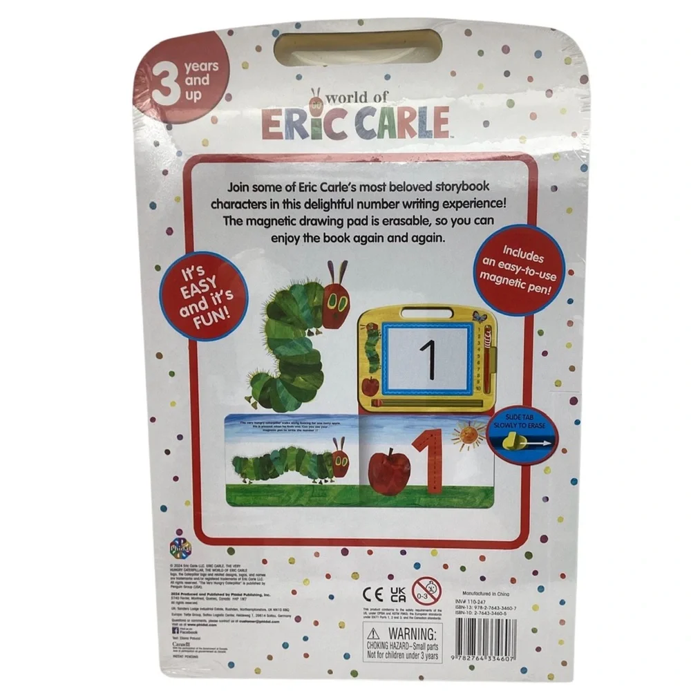 World of Eric Carle Learn to Count 1,2,3 Read & Doodle Activity Book (NWT)